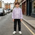 thumbnail image 5 of Boys' Long Sleeve Sherpa Fleece Full Zip Jacket Kids Stand Collar Winter Warm Outerwear for Toddler Boys Windproof Sweatshirt, 5 of 8