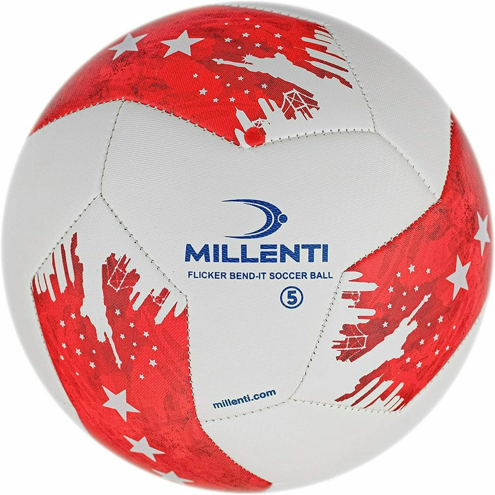 Millenti US Soccer Ball Size 5 USA Red White and Blue Soccer Balls