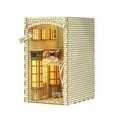thumbnail image 2 of House Booknook Shelf Insert Bookstore Led Lights Model Puzzles 3D Retro Eternal DIY Wooden Decorations, 2 of 11