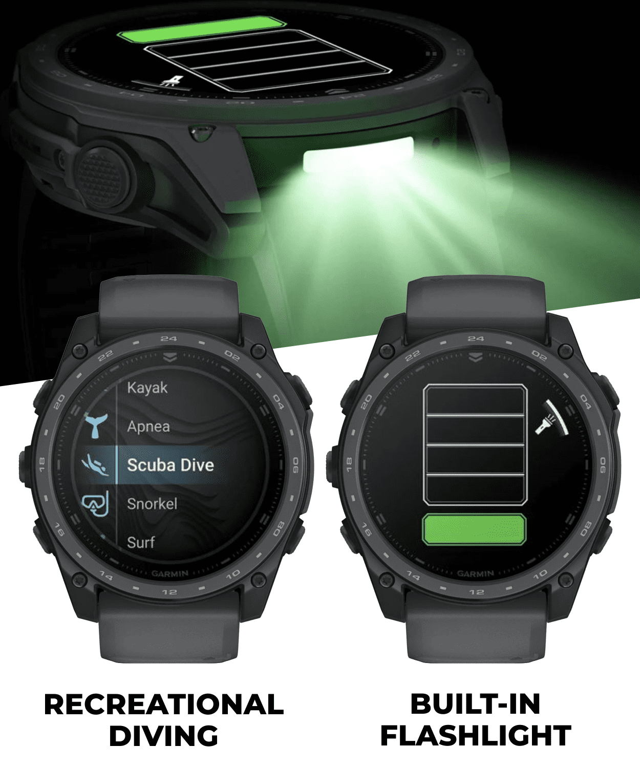Garmin Tactix 8 51mm Cerakote, Premium Tactical GPS Smartwatch, AMOLED Display, Applied Ballistics Solver, Slate Gray Premium Cerakote Coating w/ Wearable4U Black Earbuds Bundle