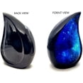 thumbnail image 5 of Galaxy Teardrop Uneral Cremation Urn with Velvet Bag, Keepsake Urn for Adults, Large Urns for Human Ashes, Memorial Urns for Women, Blue Starry Sky 10 inch (Capacity 200 Cubic inches), 5 of 9