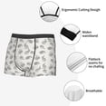thumbnail image 3 of Yiaed Hand Drawn Squirrel Print Men's Soft Cotton Boxer Shorts Breathable Boxers Underwear Moisture-Wicking Underwear Stretch Boxer Briefs for Man-Large, 3 of 5