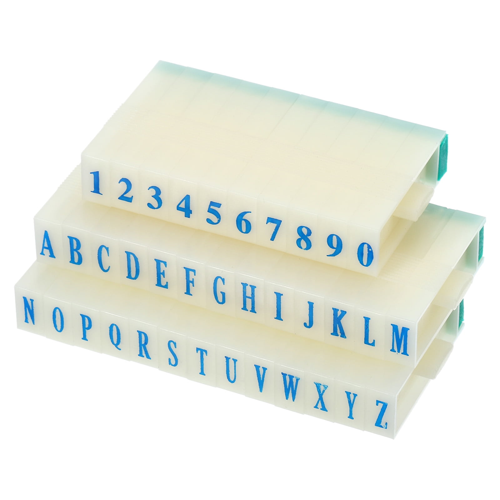 Uxcell Detachable Number Letter Stamp Plastic Font Size 4 Numeral 09