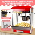 thumbnail image 2 of SnackMax Commercial Grade Popcorn Machine, 1300W 110V 8Oz Heavy Duty Popcorn Maker, Red Countertop Popper for Cinema Amusement Park Street Vendor School Events Business, 2 of 8