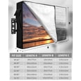 thumbnail image 7 of Outdoor TV Cover 30 to 32 Inch Weatherproof, Black and White Brush Stroke Textured Waterproof TV Screen Protector for Outside Decor with Zipper and Pocket 30"L x 19"H&nbsp; , Abstract Modern, 7 of 7