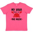 thumbnail image 3 of Inktastic Yaya Loves Me Grandson Gift Youth T-Shirt, 3 of 5