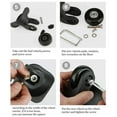 thumbnail image 4 of 2x Roues de Valise Flexibles Valise Résistante à l'Usure Roulette Pivotante Noire 45mmx18mm, 4 of 9