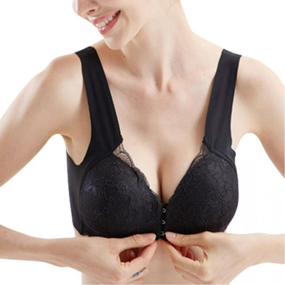 MesaSe Soutien-Gorge Taille Plus pour Femmes Soutien-Gorge à Fermeture avant Doux Pleine Figure M-5XL