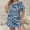 *Blue, variant on Women's Plus Size Polka Dot Pajama Set, Short Sleeve Crew Neck Top and Shorts Loungewear for Summer Blue,Women's Plus XXL