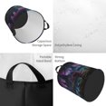 thumbnail image 2 of Balery Fantasy Landscape Starry Night Cesta de ropa redonda con asas, impermeable, independiente, para ropa, juguetes, dormitorio y familia-Small, 2 of 6