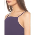 thumbnail image 4 of eloria Women's Long A-line Dress Party Wear Strip Dress Size: M | Color: Purple, 4 of 5