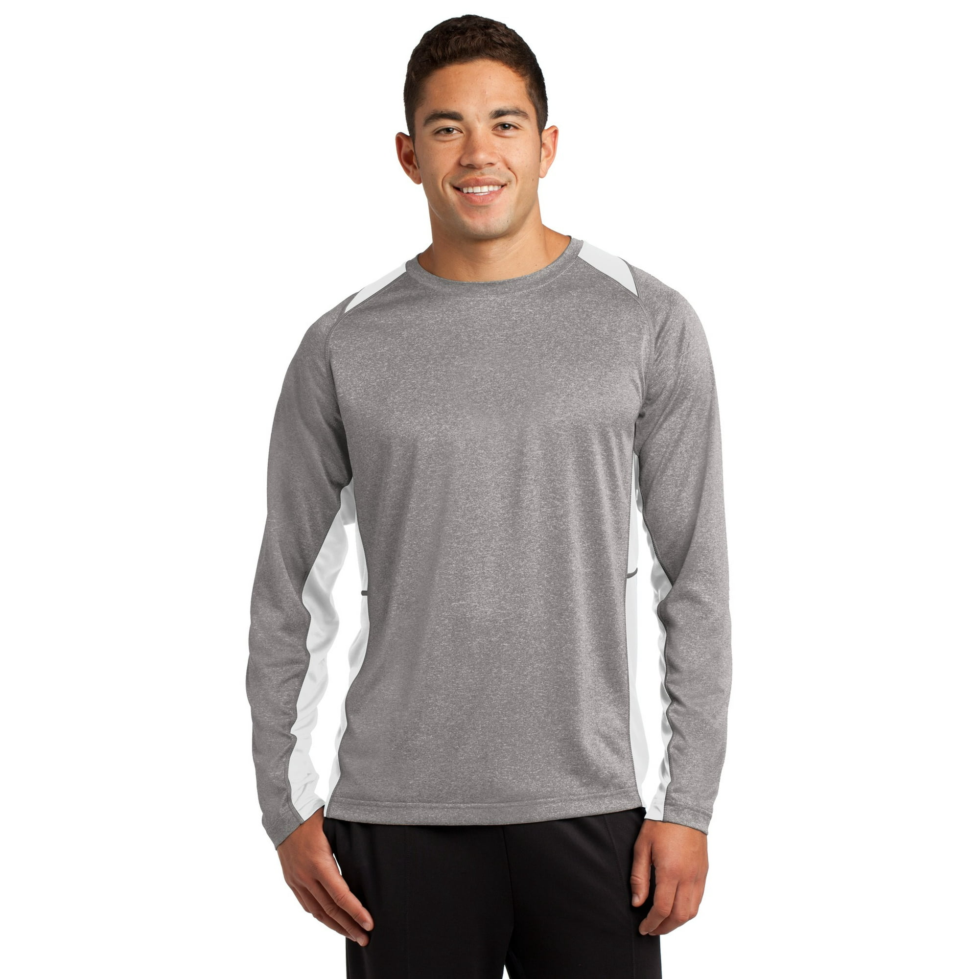 Vintage Sno Jet ST361LS Long Sleeve Heather Colorblock Performance Tee Vintage Sno Jet ST361LS Long Sleeve Heather Colorblock Performance Tee