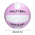 thumbnail image 4 of Super Soft Volleyball Beach Volleyball, Multicolor Pretty Volleyball for Indoor Outdoor, Durability Stability Sports Ball, Durable Equipment Volleyball Training Gym Tool, 4 of 6