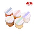 thumbnail image 4 of relayinert 5Pcs/Set Assaisonnement Transparent Boîtes à Condiments de Cuisine Pots Assaisonnement Empilables, 4 of 5