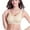 Beige, variant on Fesfesfes Women Sport Bras Wireless Non-Marking Adjustable Yoga Sports Bra Sale on Clearance