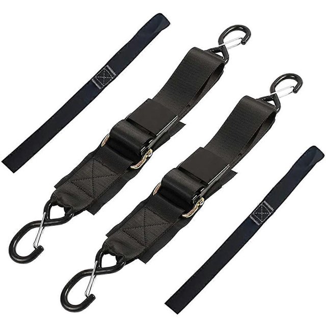 2-Pack Boat Trailer Tie-Down Straps,2in x 4Ft Adjustable with Buckle