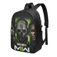 thumbnail image 1 of Mochila de viaje para portátil Call of Duty Modern Warfare Light Flight, antirrobo con puerto de carga USB, mochila universitaria, gran capacidad para el trabajo, color negro, 17 pulgadas, 1 of 8