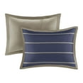 thumbnail image 4 of Gracie Mills Eudora Comforter Set Classic Stripes Navy Khaki Twin Full GRACE-6048, 4 of 5