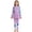 Purple, variant on Girls Swimsuit 2 Piece Long Sleeve Full Body Rash Guard Girls Bathing Suit Beach Vacation Muslim Swimwear 5-13 Years