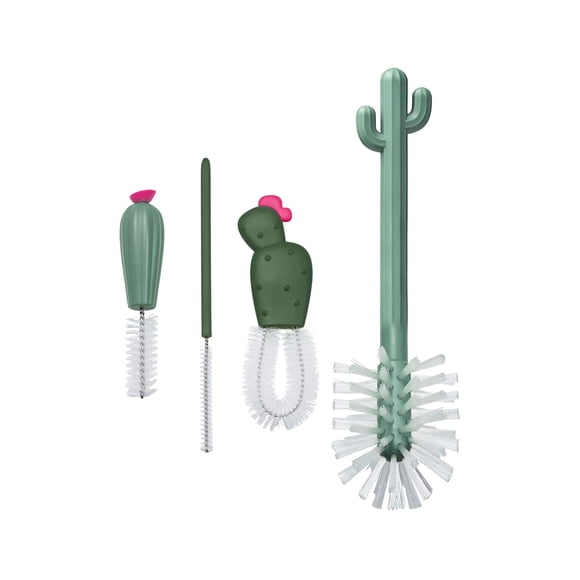 Set de Cepillos de Limpieza Boon Cacti de Nylon Multicolor, 4 unidades