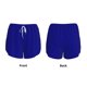 thumbnail image 3 of Balery Navy Pantalones cortos deportivos para mujer con forro y dos bolsillos, elásticos, para entrenamiento, gimnasio, yoga-Large, 3 of 7
