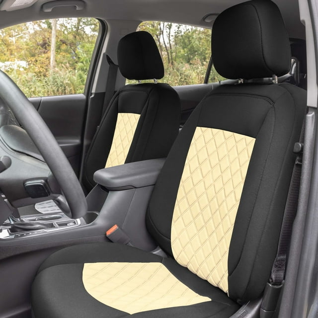 FH Group Neoprene Waterproof Custom Fit Seat Covers for 2018-2021 Chevy Equinox Front Set
