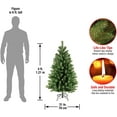 thumbnail image 2 of Árbol de Navidad Abeto del Norte del Valle Artificial Delgado National Tree Company 4 pies NRV7-500-40, 2 of 2