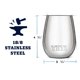 thumbnail image 2 of Vaso YETI Wine Rambler de espuma de mar de acero inoxidable de 300 ml, 2 of 5