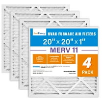 LotFancy 20x20x1 Air Filters, 4 Pack, MERV 11 Pleated HVAC AC Furnace Air Filters