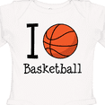 thumbnail image 4 of Inktastic I Heart Basketball Boys or Girls Long Sleeve Baby Bodysuit, 4 of 5