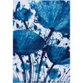thumbnail image 1 of Ladole Rugs Poppy Floral Pattern Contemporary Indoor Area Rug Carpet in Turquoise Blue, 4x6 (3'11" x 5'7", 120cm x 170cm), 1 of 6
