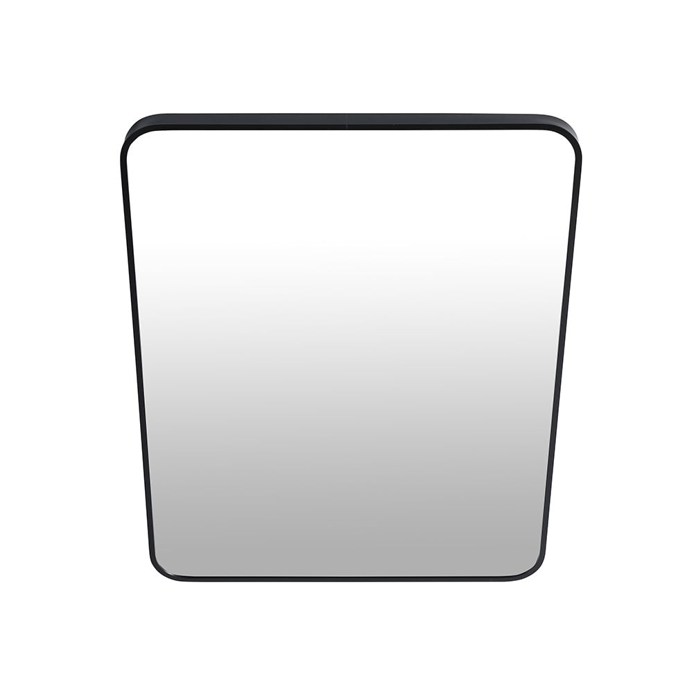 Kepooman 24" Rectangle Wall Mirror with Metal Frame, Modern Decor for Entryways, Washrooms, Living Rooms Inch, Black