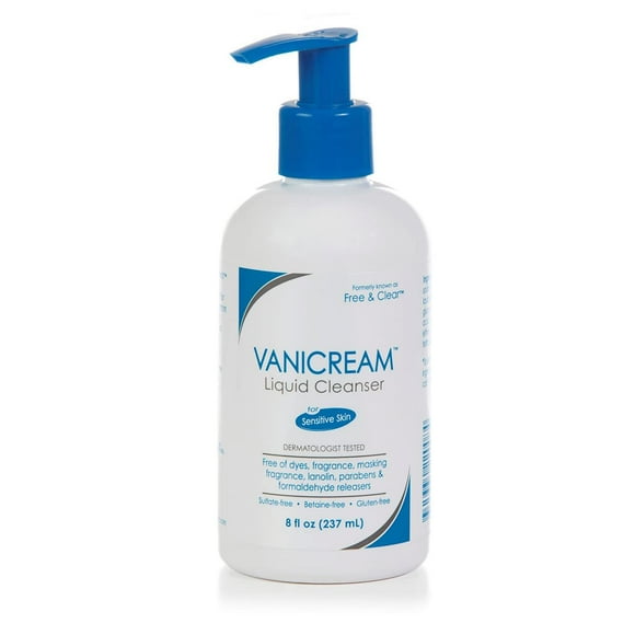 Limpiador líquido Vanicream sin perfume 240 ml sin gluten