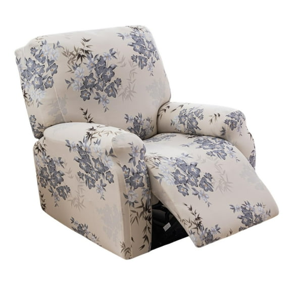 Fundas reclinables impresas CRFATOP con brazos, 4 piezas, impermeables