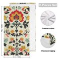 thumbnail image 4 of Yayeee Hand Towels for Bathroom Set of 2 Quick Dry Super Absorbent Soft Hand Shower Towels, 28" x 14", Beige Floral, 4 of 8