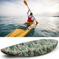 thumbnail image 1 of Housse de Kayak Camouflage Rangement Canoë Housse Anti-Poussière 3.1-3.5 M/3.6-4.6-4.6-5 m Imperméable Protection Solaire UV Tissu Oxford Housse de Kayak pour Bateau de Pêche Kayak Canoë, 1 of 8