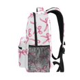 thumbnail image 3 of Mochila ALAZA con lazos rosas para niños y adolescentes, mochila de 40 cm, 3 of 7