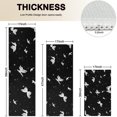 thumbnail image 4 of Black White Butterfly Star Pattern Kitchen Rugs Sets Of 3,Kitchen Runner Rugs Non Skid Washable,Decorative Kitchen Floor Mats for Kitchen,Sink,Laundry,17"x30"+ 17"x47" + 17"x59", 4 of 6