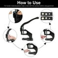 thumbnail image 2 of 3000pcs Hand Press Grommet Machine, Heavy Duty Eyelet Grommet Machine Punch Tool Kit with Dies, Grommets, and Hammer for Snap Buttons, Rivets, Eyelets, and Pearls (Black), 2 of 9