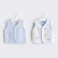 thumbnail image 2 of Gibobby Blusas De Niñas Chaleco transpirable de color sólido para niños pequeños de verano en lados Use un informal adecuado para 0 a 2 años （Azul， 12-18 Meses), 2 of 5