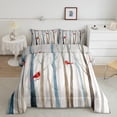 thumbnail image 2 of Erosebridal Cardinal Bird Bedding Toddler Comforter Set, Birch Tree Down Comforter, Lightweight, 2-Piece, 2 of 6