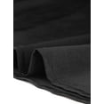 thumbnail image 5 of INSPIRE CHIC Blouse Satinée pour Femme Décontractée Unie Manches 3/4 Col en V Haut Chemises Noir P, 5 of 5