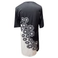 thumbnail image 4 of Leutsin Robe à Manches Longues à Col en V pour Femmes Grande Taille, Décontractée, Imprimée, Longueur Moyenne, 4 of 6