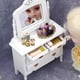 thumbnail image 3 of ColoMX Mini mesa de tocador 1pc con espejo Mini muñeco muñeco muebles (blanco), 3 of 7