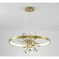 thumbnail image 6 of Bethel International LED Chandelier Gold Aluminum & Acrylic, 6 of 14