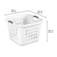 thumbnail image 2 of Cesta para Ropa Sterilite Cuadrada con Asas Blanco 53 Litros, 2 of 4