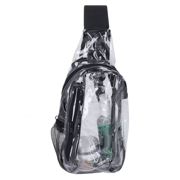 Mochila De Hombro Transparente, Bolso Bandolera Transparente De PVC Para Conciertos