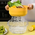 thumbnail image 6 of CVLNCYCLING Strainer,Colander,Strainers for Kitchen,Plastic Colander,Plastic Colander,Strainer with Handle,Colander with Handle,Beautiful Colander,Mini Colander for Wash,Drain Vegetables and Fruit, 6 of 7