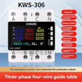thumbnail image 2 of KOWSI Tuya Wifi Power Energy Meter AC 85-290V Current and Voltage Monitor Relay 3 Phase 4 Wire DIN Rail, 2 of 5