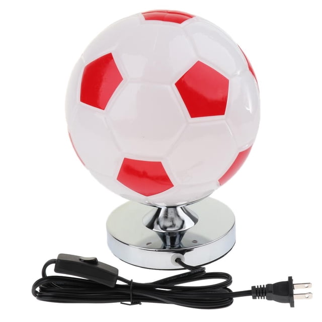 LED Nightlight Football Personalized Great Gifts Lámpara De De Escritorio Light (sin Fuente de lámpara) US Plug rojo jinwen LED Lámpara de mesa de fútbol